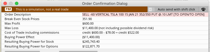 high probability vertical credit spread